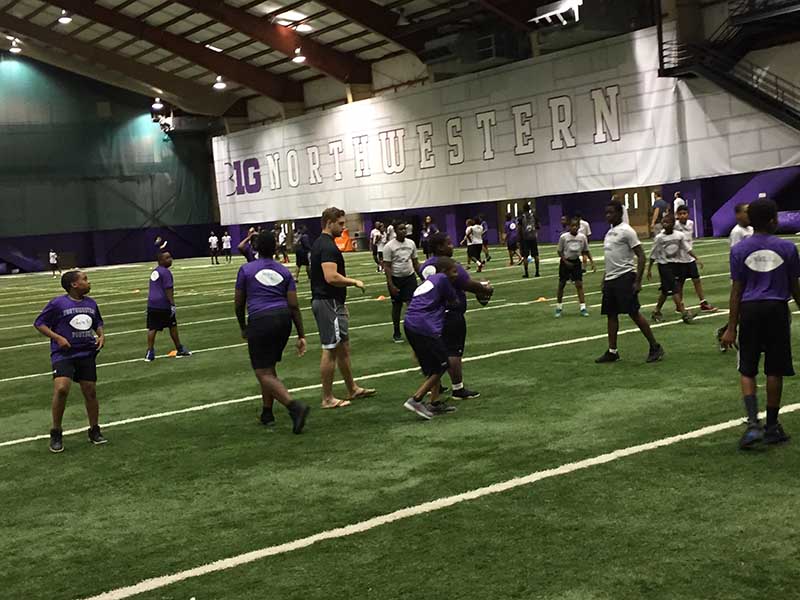 Players playing in the ground