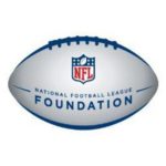youth Impact Program foundation written on the football with NFL logo
