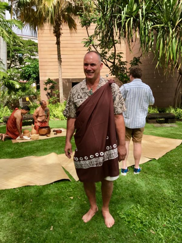 Man standing in the garden