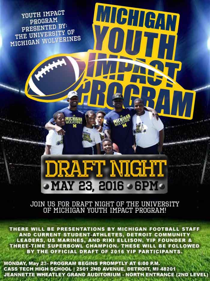 invitation for YIP draft night game