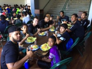 Group of Students having their lunch