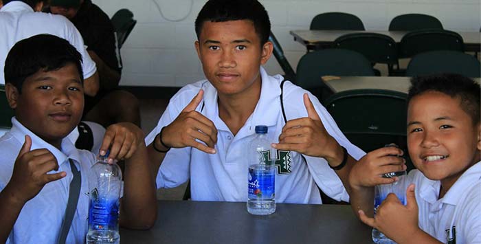 School students posing for picture