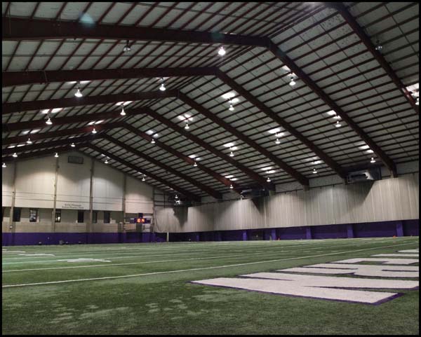 View of football field