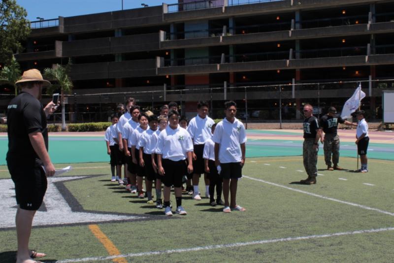 Students doing exercise