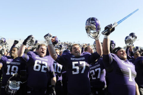 boys celebrating victory