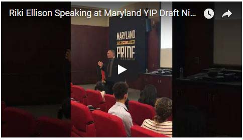 Riki Ellison Speaking at Maryland YIP Draft Night 2018