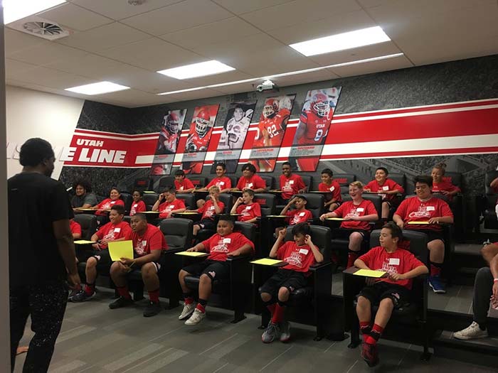 Boys sitting in the classroom