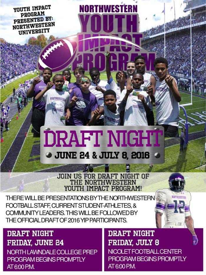 North western youth impact program draft night