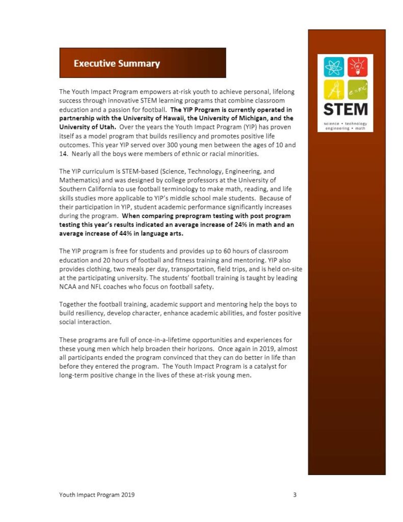 Executive summary document