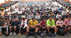 Group of Students sitting in the hall