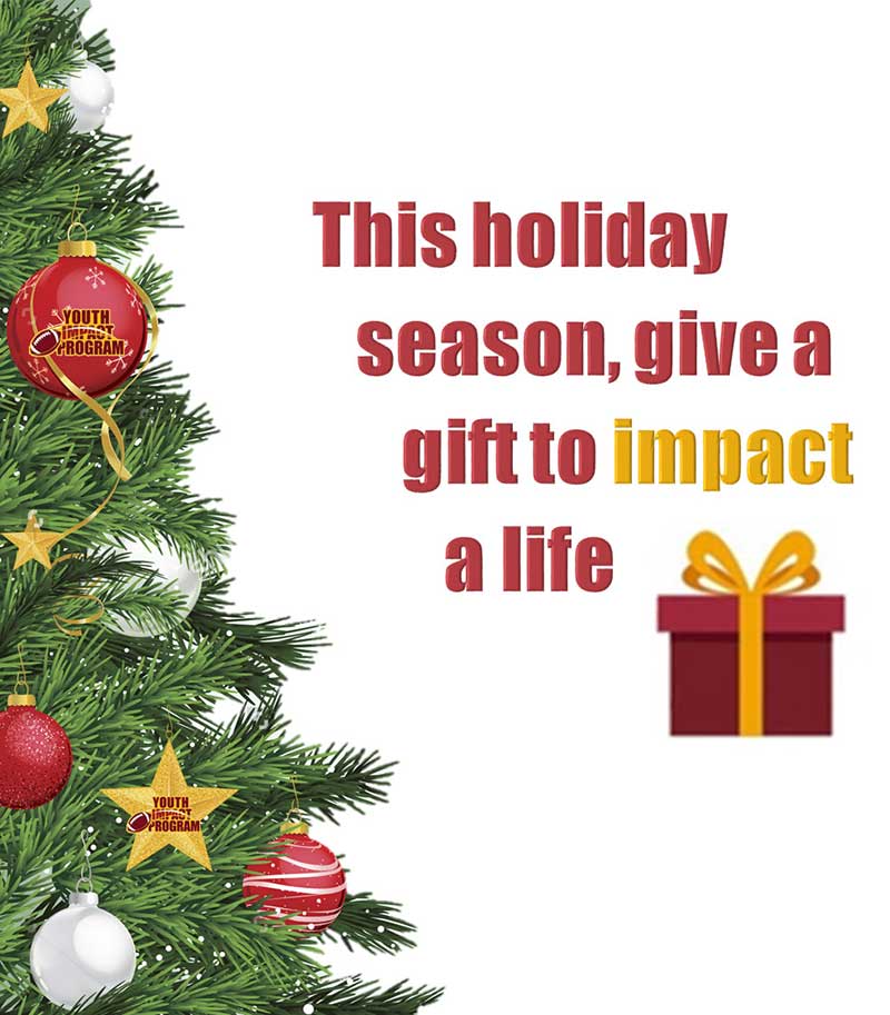 This holiday season give a gift to impact a life caption