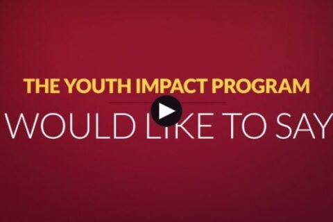 The Youth impact program caption