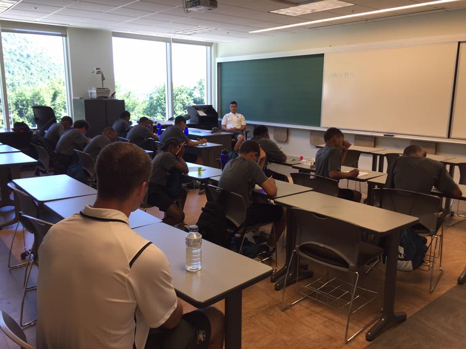 Students sitting in the class room