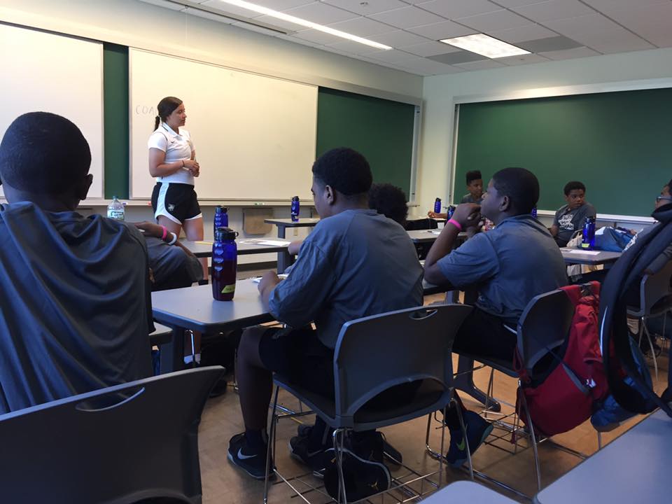 Students sitting in the class room