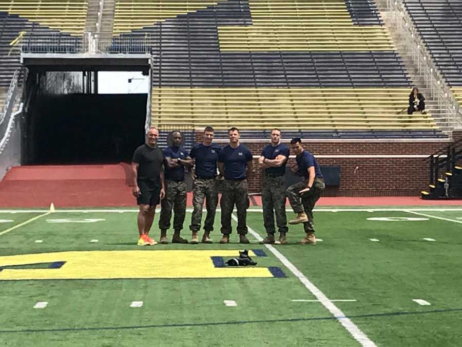 Men standing on the ground