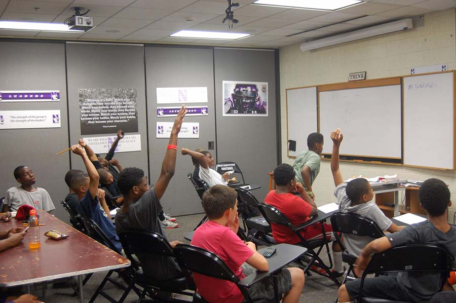 Students attending the lecture