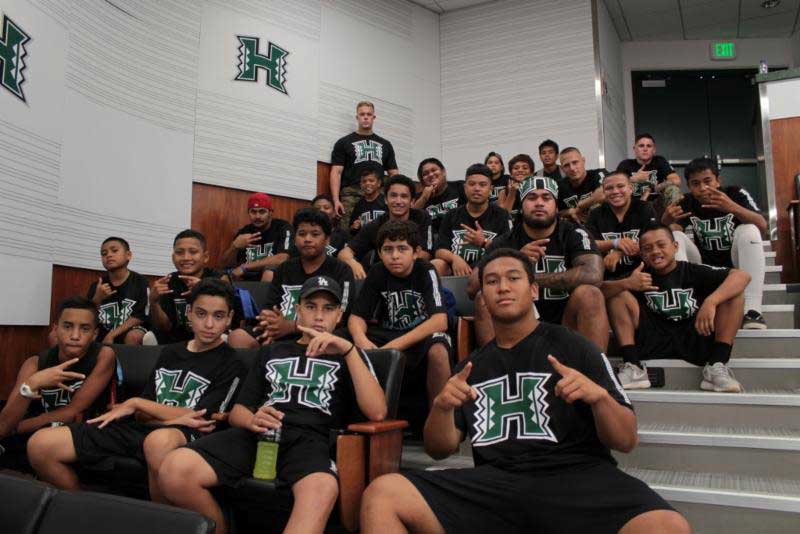 Group of boys in black jersey