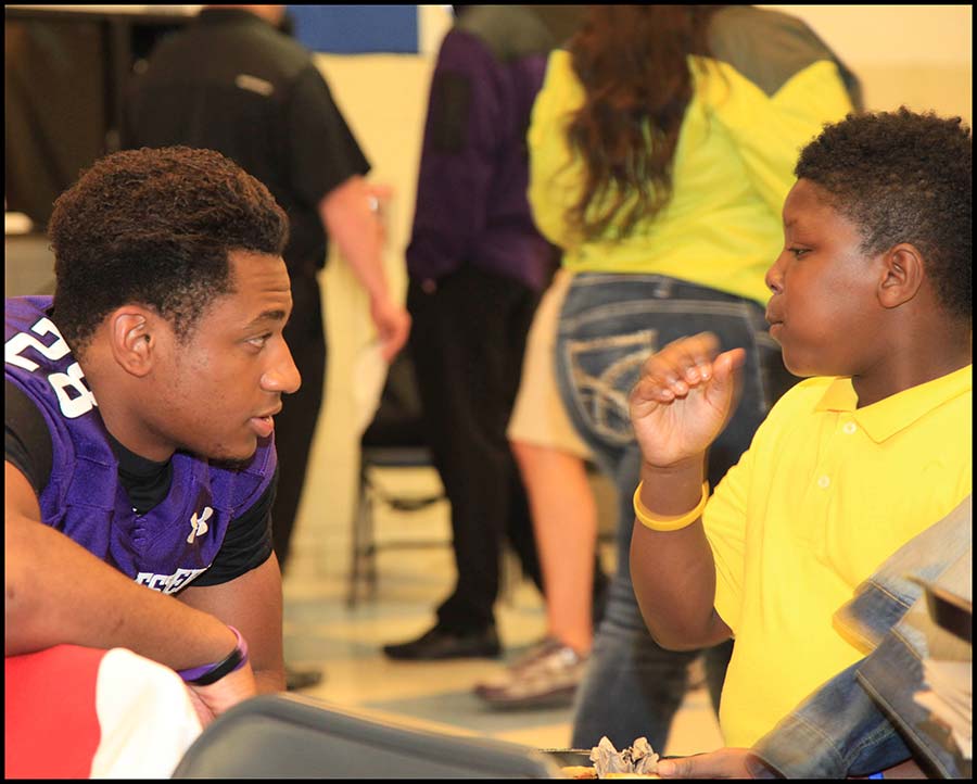 Boys talking