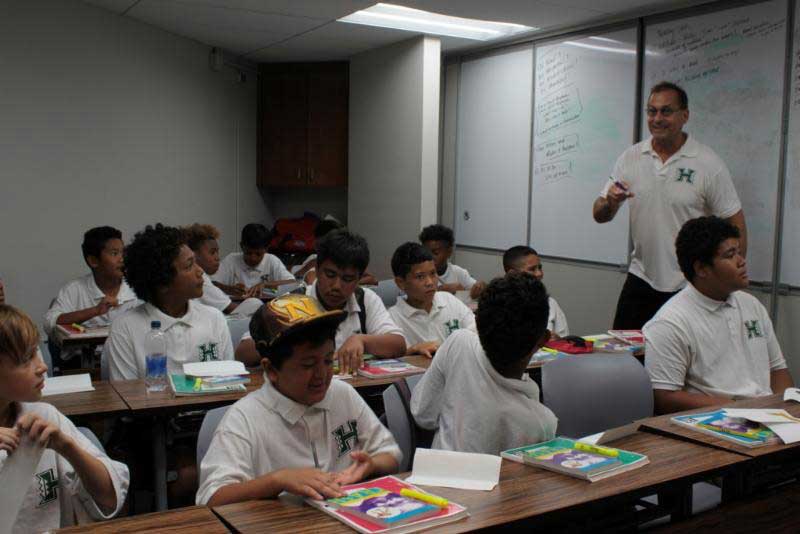 Instructor teaching students in the class