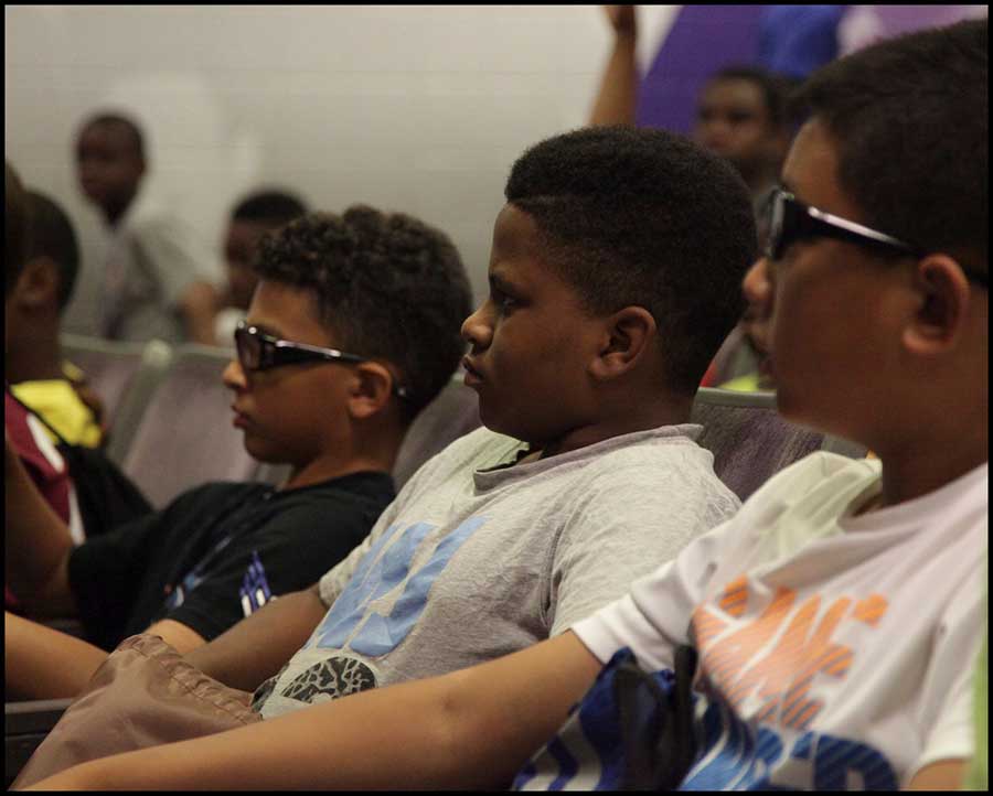 Students attending the lecture