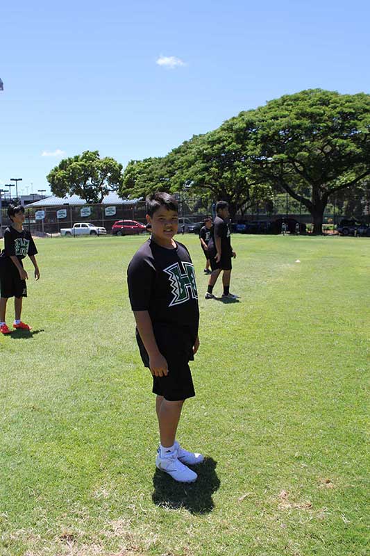 Boy standing on the ground