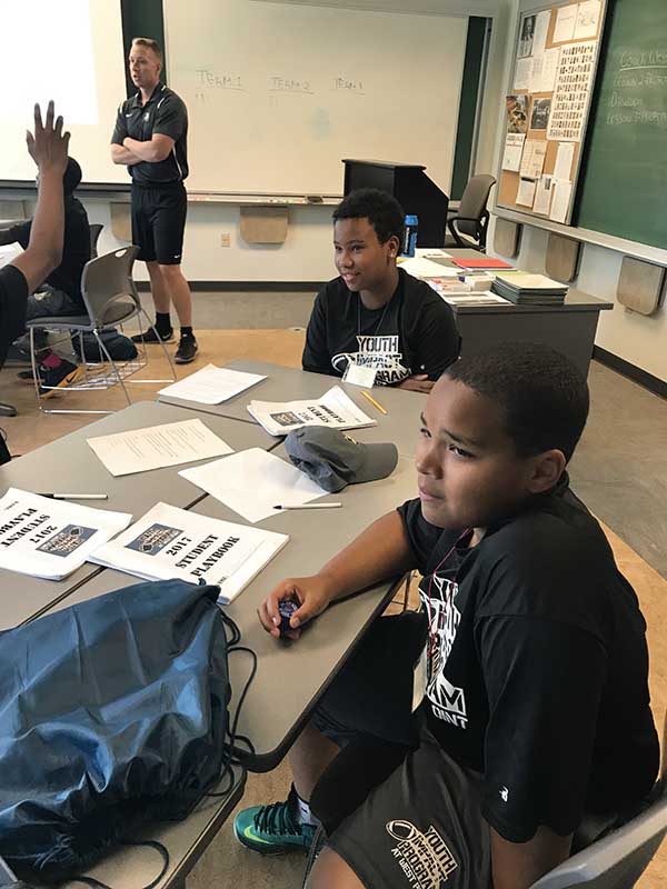 Students sitting in the classroom