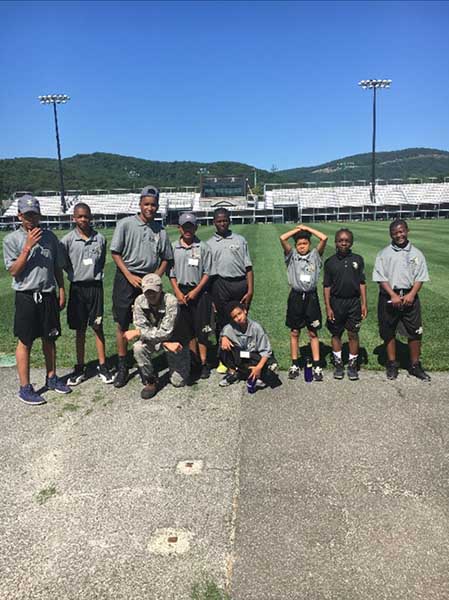 Group photo in the ground