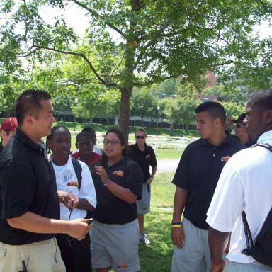 Students with Gary